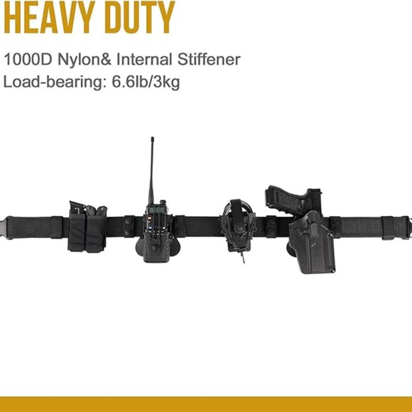 VISMIX Tactical Duty Belt 2" Police Security Heavy Nylon Law Enforcement New - Picture 2 of 8